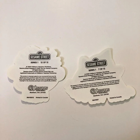 2000 Sesame Street  Sandylion Stickers Bert Grover Ernie Count Rosita Telly - Picture 5 of 7